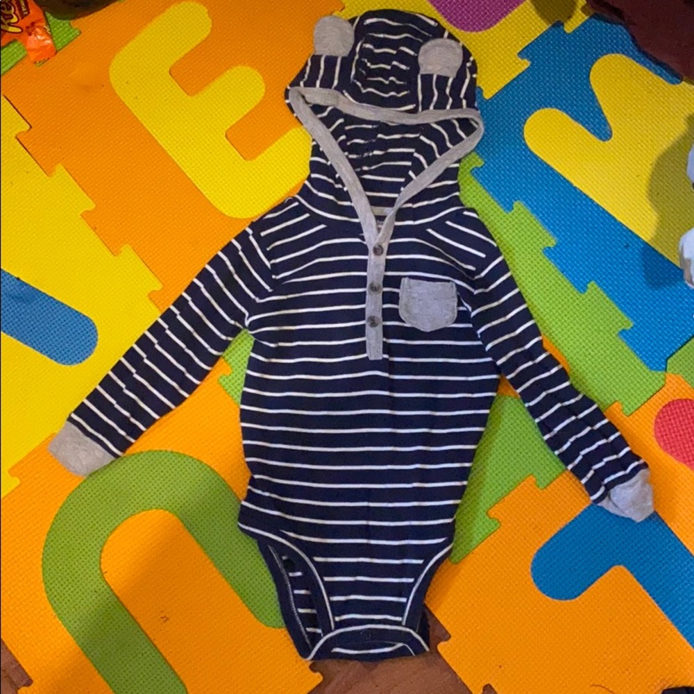 Onesie with hoodie and ears